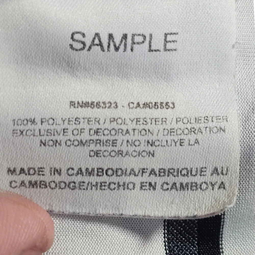 Nike Golf Polo Shirt Mens L White‎ Striped Dri-FIT S/S Preppy Performance